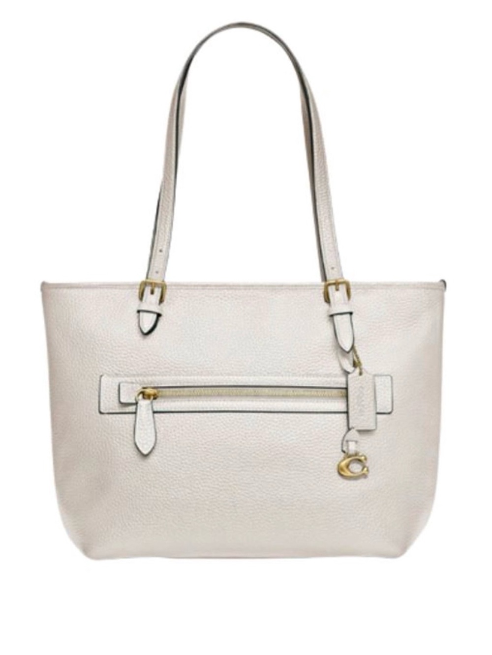 Coach NWOT Taylor Tote Bag Cream Leather - Picture 2 of 12
